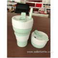 600mL Foldable Solid Color Silicone Cup